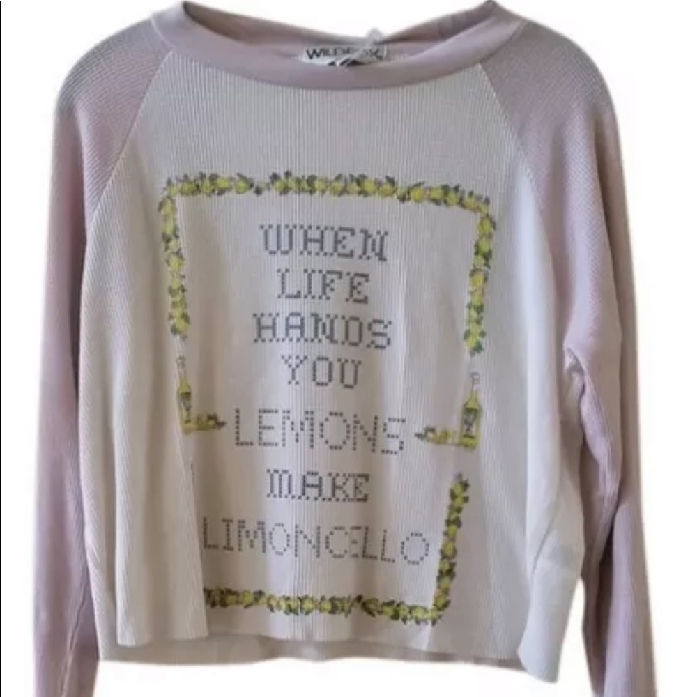Rare Wildfox Limoncello Thermal Top